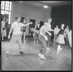 Lee Theodore (a.k.a. Lee Becker) and others in rehearsal for the stage production West Side Story