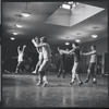 Dancers rehearsing the stage production West Side Story