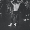 Marilyn D'Honau [from the back] and others in rehearsal for the stage production West Side Story
