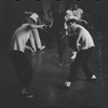 Tony Mordente and Jerome Robbins in rehearsal for the stage production West Side Story