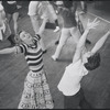 Dancers in rehearsal for the stage production West Side Story