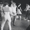 Dancers rehearsing for the stage production West Side Story