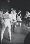 Dancers rehearsing for the stage production West Side Story