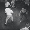 Dancers rehearsing for the stage production West Side Story