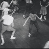 Jerome Robbins and Lee Theodore (a.k.a. Lee Becker) rehearsing for the stage production West Side Story