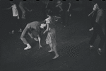 Dancers rehearsing for the stage production West Side Story