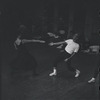 Jerome Robbins directing dancers in rehearsal for the stage production West Side Story