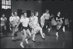 Dancers in rehearsal for the stage production West Side Story