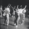 Dancers in rehearsal for the stage production West Side Story