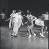 Dancers in rehearsal for the stage production West Side Story
