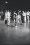 Dancers in rehearsal for the stage production West Side Story