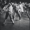 Dancers in rehearsal for the stage production West Side Story