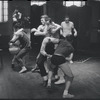 Fight scene rehearsal for the stage production West Side Story