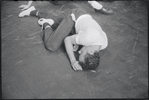 Ken Le Roy in fight scene rehearsal for the stage production West Side Story