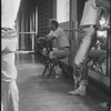 Jerome Robbins in rehearsal for the stage production West Side Story