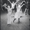 Dancers in rehearsal for the stage production West Side Story