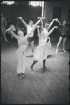 Dancers in rehearsal for the stage production West Side Story