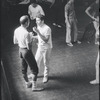 Jerome Robbins and Peter Gennaro in rehearsal for the stage production West Side Story