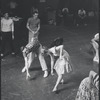 Dancers in rehearsal for the stage production West Side Story