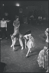 Dancers in rehearsal for the stage production West Side Story