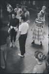 Chita Rivera, Ken Le Roy, and dancers in rehearsal for the stage production West Side Story