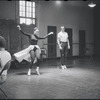 Chita Rivera and Ken Le Roy in rehearsal for the stage production West Side Story