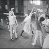 Dancers in rehearsal for the stage production West Side Story