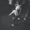Jerome Robbins directing dancers in rehearsal for the stage production West Side Story