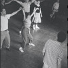 Lee Theodore (a.k.a. Lee Becker) and dancers in rehearsal for the stage production West Side Story