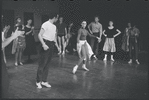 Ken Le Roy, Chita Rivera and dancers in rehearsal for the stage production West Side Story