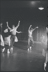 Dancers in rehearsal for the stage production West Side Story