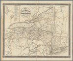 Map of the rail roads of the state of New York