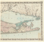 Map of Long Island and the southern part of Connecticut