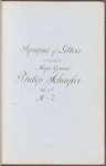 Index of letters to Philip Schuyler