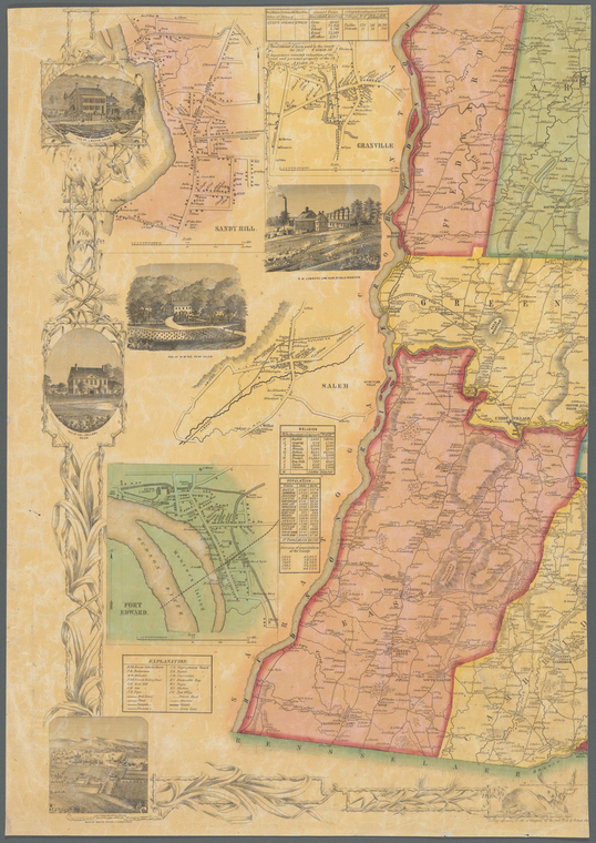 Map of Washington County, New York NYPL Digital Collections