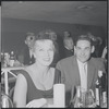Two unidentified guests during opening night party at Roseland for the stage production West Side Story