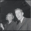 Two unidentified guest during opening night party at Roseland for the stage production West Side Story