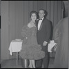 Carol Lawrence and Larry Kert during opening night party at Roseland for the stage production West Side Story