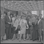 ANTA students under marquee during the stage production West Side Story at the Broadway Theatre