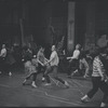Dancers in rehearsal for the stage production West Side Story