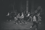 Dancers in rehearsal for the stage production West Side Story