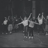 Dancers in rehearsal for the stage production West Side Story