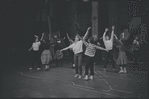 Dancers in rehearsal for the stage production West Side Story