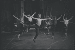Dancers in rehearsal for the stage production West Side Story