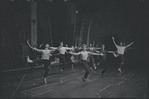 Dancers in rehearsal for the stage production West Side Story