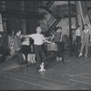 Jerome Robbins in rehearsal for the stage production West Side Story