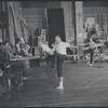 Jerome Robbins in rehearsal for the stage production West Side Story