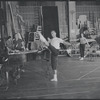 Jerome Robbins in rehearsal for the stage production West Side Story