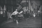 Jerome Robbins in rehearsal for the stage production West Side Story