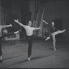 Ken LeRoy and dancers in rehearsal for the stage production West Side Story